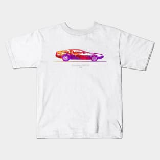 DeLorean DMC-12 1981 - Colorful Kids T-Shirt